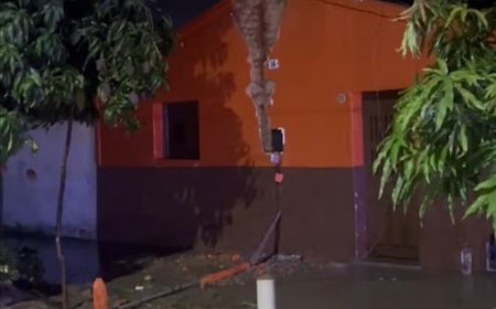 Raio atinge casa durante chuva no interior do RN