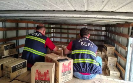 Fiscais estaduais apreendem mais de 11 mil garrafas de vodca e 5,7 mil caixas de álcool com notas irregulares no Pará