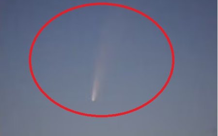 Cometa raro é filmado cruzando céu de Goiânia