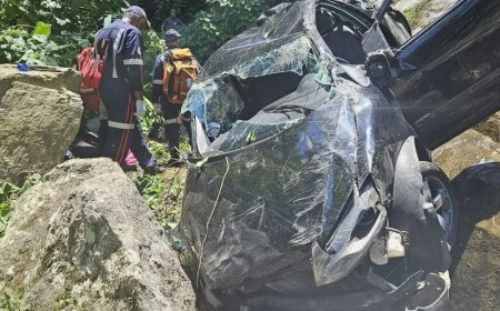 Carro cai em cachoeira de 25 metros em Ilhabela; criança fica gravemente ferida