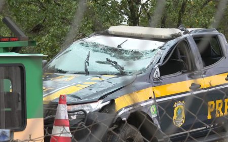 Equipes diferentes da PRF se envolvem em acidentes na BR-116 enquanto tentavam impedir saque a carro-forte no Paraná