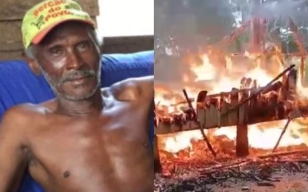 Agricultor filma incêndio em casa sem saber que pai dormia no local; idoso morreu carbonizado