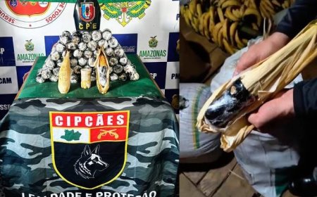 PMAM apreende 15 kg de oxi em formato de espiga de milho em embarcação