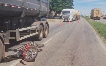 Motociclista morre ao ter membro e tórax esmagados durante acidente com carreta em MT