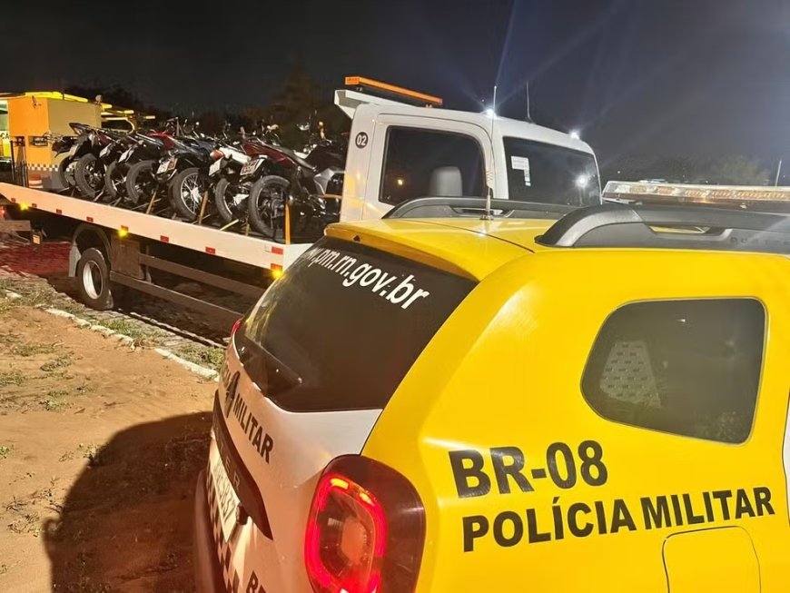 Doze motos são apreendidas em operação contra escapamentos barulhentos