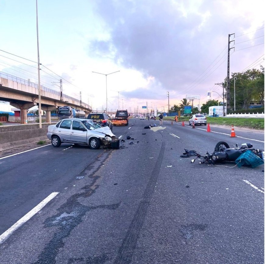 Bêbado e na contramão, motorista acaba preso pela PRF após provocar acidente fatal na BR 324