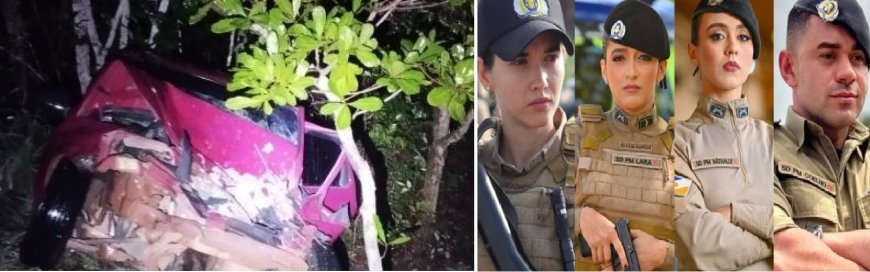 Policiais militares de folga prestam socorro imediato a vítimas de acidente na TO-445