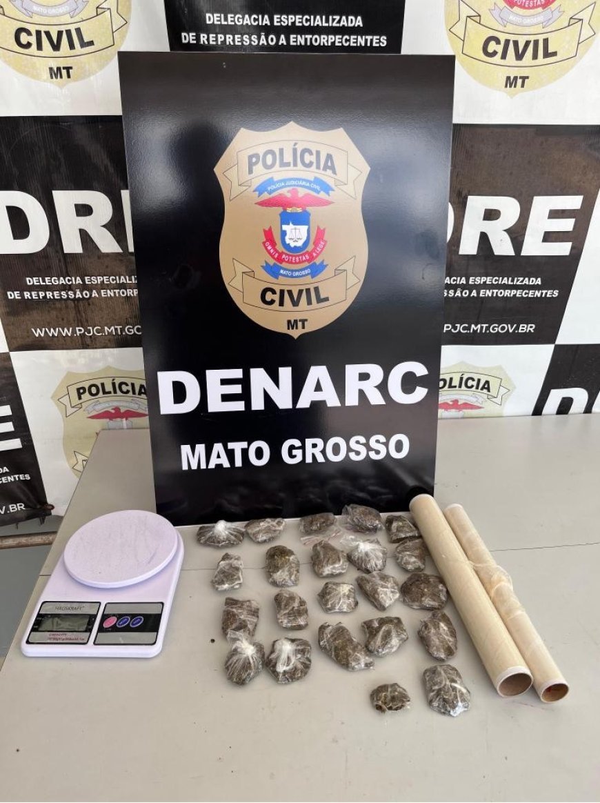 Polícia Civil prende personal trainer por tráfico de drogas em Cuiabá