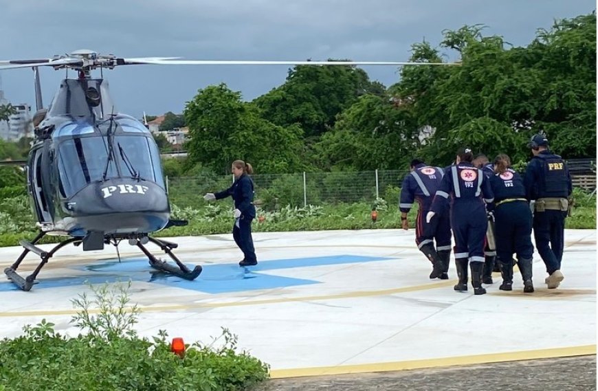 Criança de 5 anos é baleada e resgatada de helicóptero em Vitória de Santo Antão