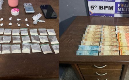 Mulher é presa pela Polícia Militar com porções de cocaína e comprimidos de ecstasy
