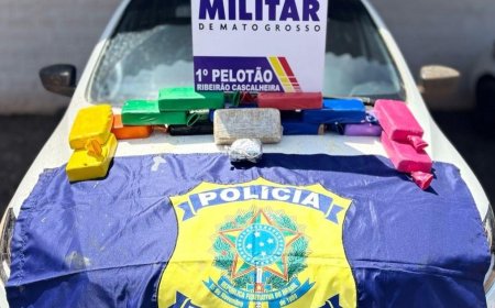 PM e PRF apreendem 14 tabletes de cocaína escondidos em tanque de combustível