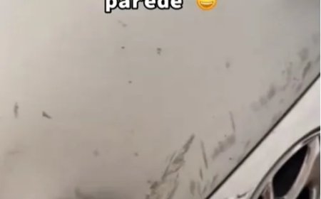 Mulher viraliza ao derrubar muro de casa após “aceleradinha” com carro