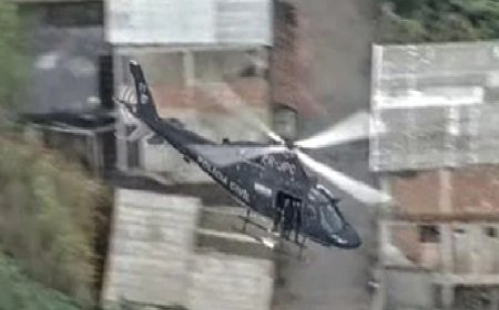 Copiloto de helicóptero da Polícia Civil é baleado na cabeça durante operação no Rio
