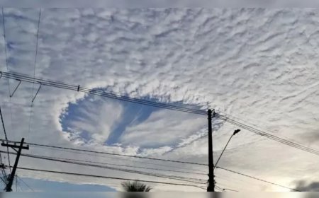 ‘Buraco no céu’: fenômeno chama atenção de moradores em Peruíbe (SP)