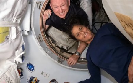 Após quase 9 meses no espaço, veja fotos do antes e depois dos astronautas