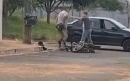 Policial atira em motociclista após discussão no MS; VEJA O VÍDEO