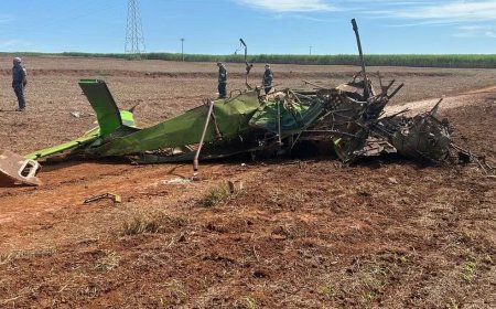 Piloto morre em queda de avião agrícola no interior de SP