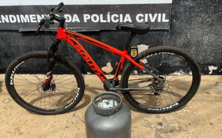 Polícia Civil age rápido e recupera bicicleta e botijão de gás furtados de casa