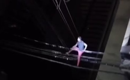 Homem tenta furtar cabo de energia, fica 4 horas em cima de poste e é preso após negociar lanche