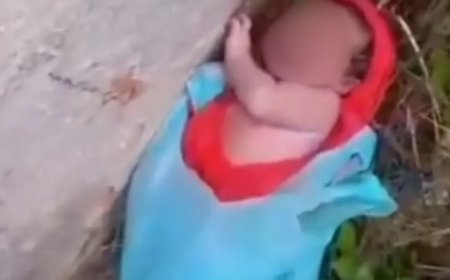 Bebê recém-nascida é encontrada dentro de sacola plástica