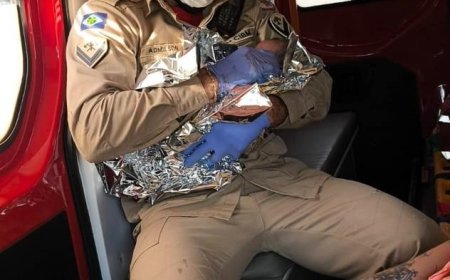 Bombeiros socorrem mãe e bebê após parto inesperado em casa