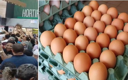 Promoção de ovos causa confusão entre consumidores dentro de supermercado!