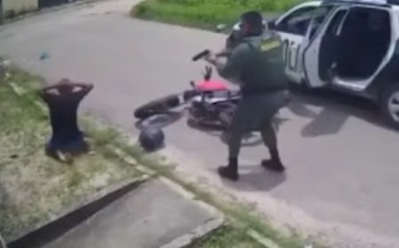 Assaltante toma moto de trabalhador e é preso segundos depois