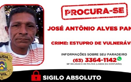 Em Lagoa da Confusão, Polícia Civil procura homem investigado por estupro de vulnerável