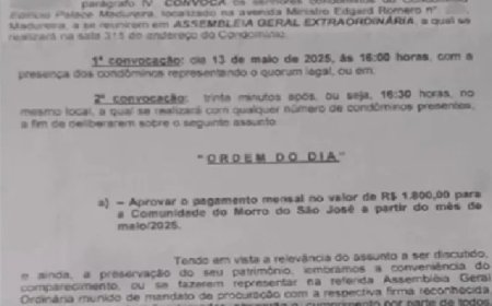 Traficantes cobram taxa mensal de R$1800 para não assaltar moradores de condomínio