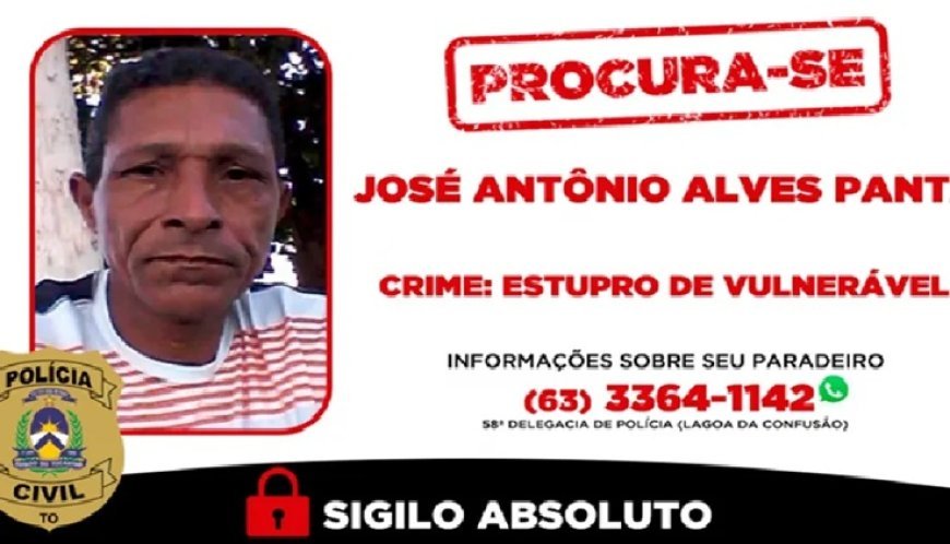 Em Lagoa da Confusão, Polícia Civil procura homem investigado por estupro de vulnerável