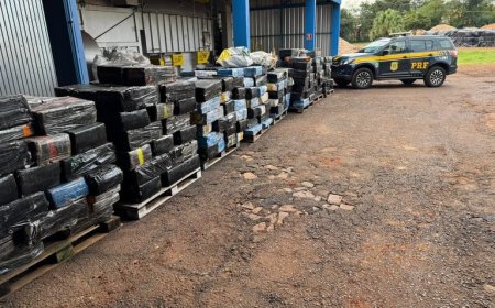 PRF apreende quase 7,5 t de maconha na BR-163; VEJA O VÍDEO