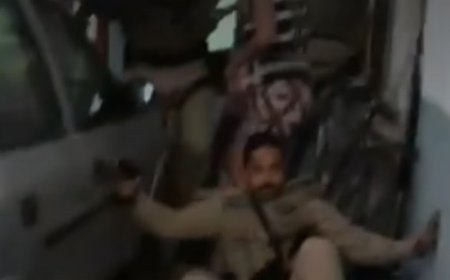 PM recebe ‘canecada’ no rosto e desmaia durante confusão; veja vídeo