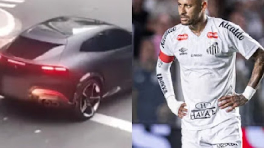 Ferrari milionária de Neymar é flagrada em infração de trânsito