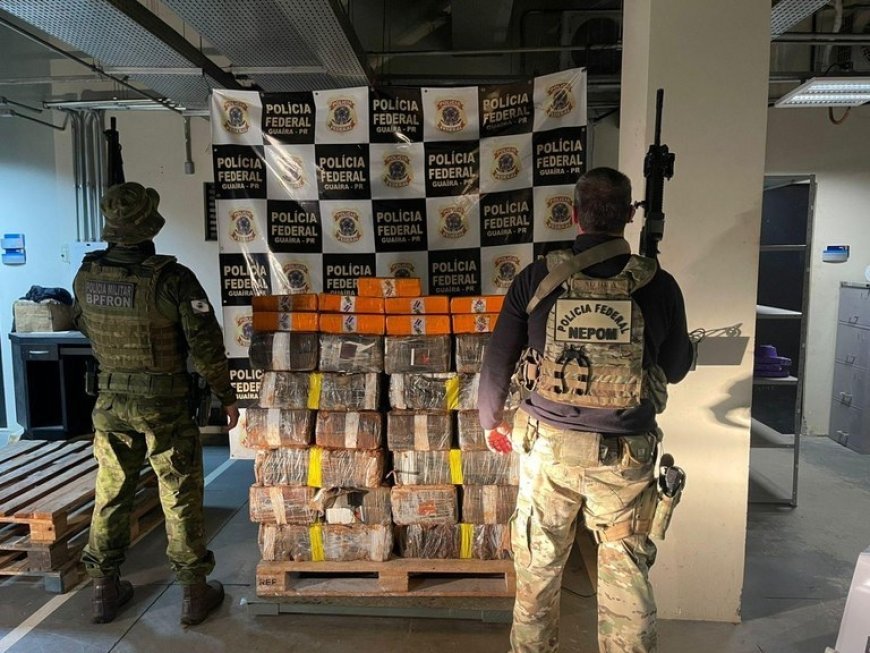 PF e BPFRON apreendem três armas e 750 kg de maconha