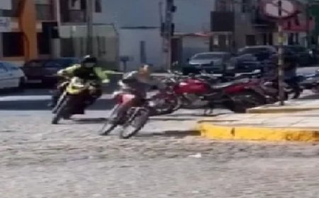 Fuga em ‘grau’: homem de bicicleta motorizada é perseguido e vídeo viraliza em Barbalha