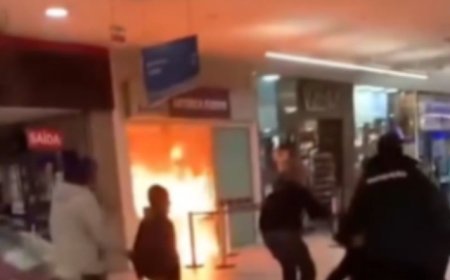 Homem ateia fogo no corpo e provoca incêndio em lotérica dentro de shopping