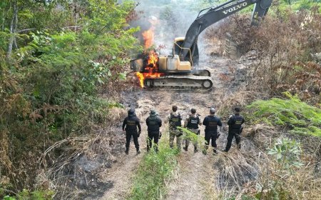 Operação já destruiu 16 dragas e 8 embarcações de garimpo ilegal no AM