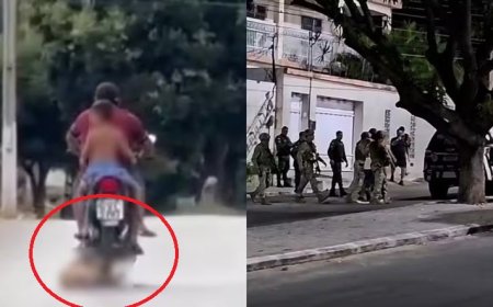 Policial é preso após arrastar cachorro amarrado a veículo no Ceará