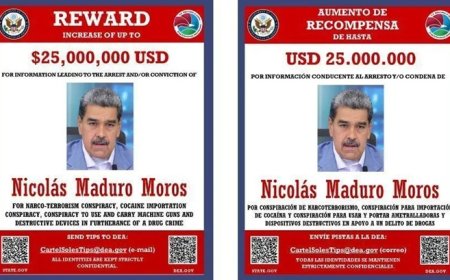 EUA oferecem US$ 25 milhões por informações que levem à prisão de Maduro