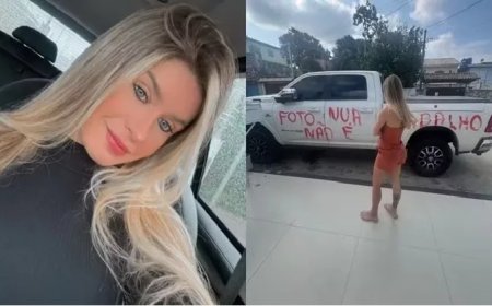 Criadora de conteúdo +18 tem carro vandalizado na porta de casa