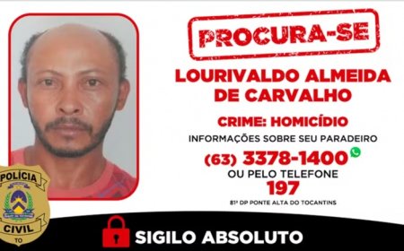Polícia Civil procura por suspeito de execução brutal em Ponte Alta do Tocantins