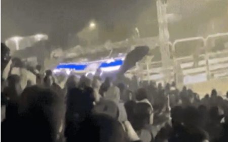 Painel de LED despenca durante rodeio em SC e deixa quatro feridos