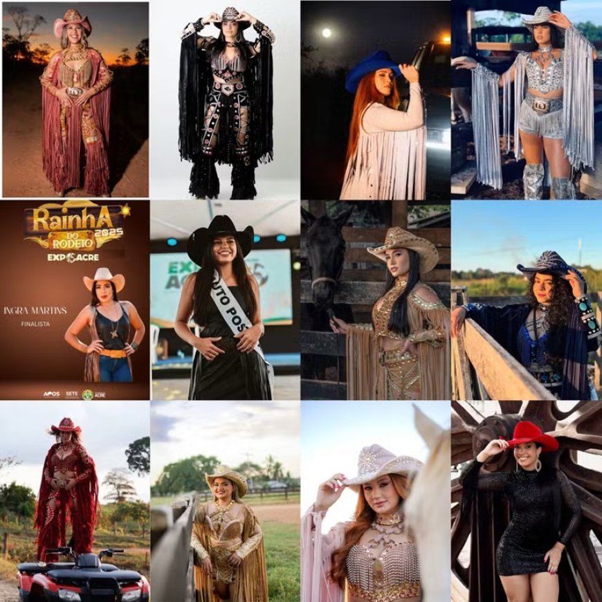 Veja quem são as candidatas ao título de Rainha do Rodeio da Expoacre 2025