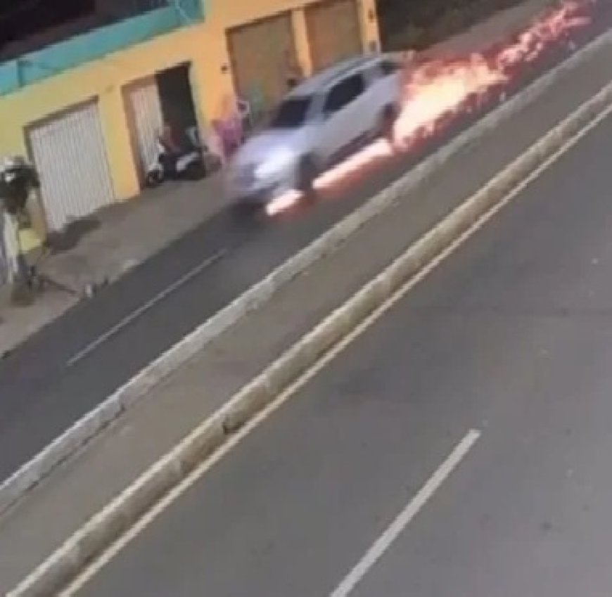 IMAGENS FORTES: Jovem perde as pernas após cair de moto durante 'grau' e ser arrastado por mais de 35 metros