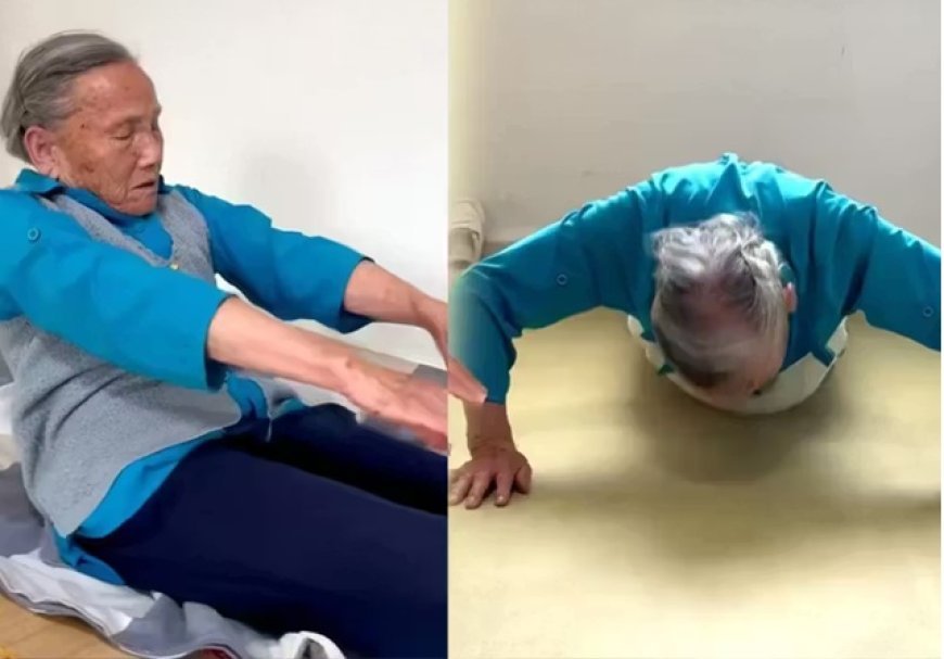 Idosa de 92 anos impressiona ao fazer 200 flexões e 100 abdominais todos os dias na China