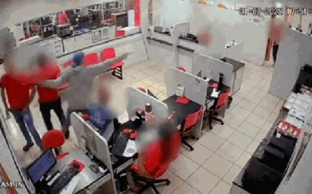 VÍDEO: funcionários são rendidos e roubados durante expediente em loja em Cuiabá