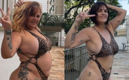 Valentina Francavilla faz vídeo de biquíni após perder mais de 20kg em dois meses