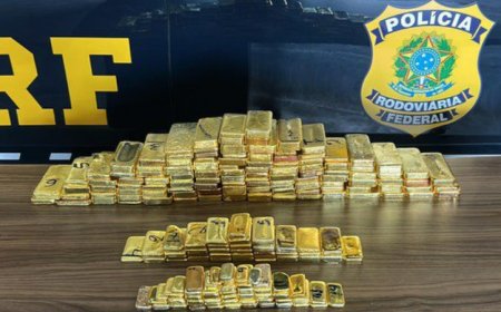 PRF apreende 103 quilos de ouro em Roraima durante ação contra garimpo ilegal