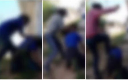 Aluna fica ajoelhada enquanto é torturada por 4 colegas em escola