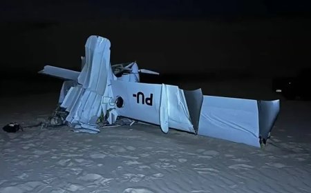 Avião de pequeno porte cai nos Lençóis Maranhenses e deixa dois mortos